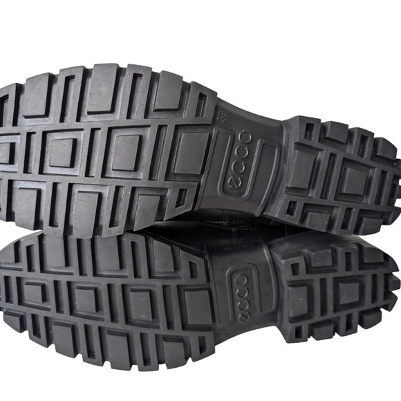 NEW....ECCO Modtray Moto Mid Calf Boot in Black Leather ...Size 8-8.5 - Picture 8 of 11